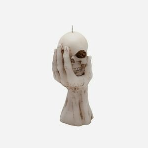 Skull In Hand Bleeder Candle Goth Halloween New